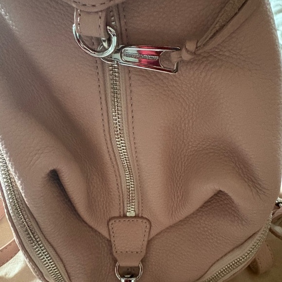NWOT Rebecca Minkoff leatherJuilian convertible mini backpack in ballet pink main image 8
